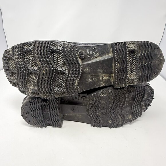 LaCrosse Rubber Boots Men's Size 10 Black Made in USA Waterproof Vintage Workwea - Picture 7 of 9